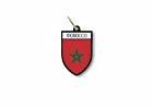 keychain key chain ring flag national souvenir shield morocco