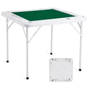 VEVOR Mahjong-Tisch 4 Spieler Klappbarer Kartentisch Tischmatte Getränkehalter - Bild 1 von 12