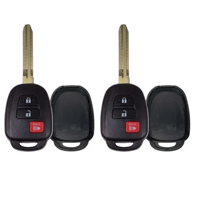 2 Compatible con Scion iQ xB 2013 2014 2015 Control Remoto Sin Cortar Key Shell 3 Botones Foto 1 de 4