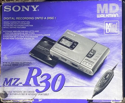 Grabadora de mini disco Sony MZ-R30 - casi como nueva con discos Foto 1 de 4