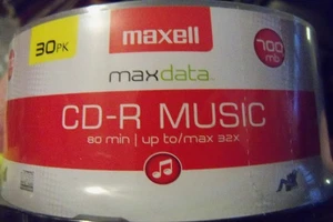 Maxell MUSIC CD-R 30 pack  blank cd-r media for standalone CD recorder - Picture 1 of 2