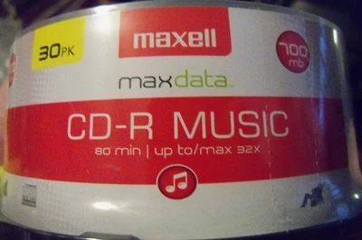 Maxell MUSIC CD-R 30 pack  blank cd-r media for standalone CD recorder - Image 1 of 2