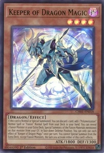 Keeper of Dragon Magic - CH01-EN018 - NM - Ultra Rare - 1st ed - Yugioh - Picture 1 of 1
