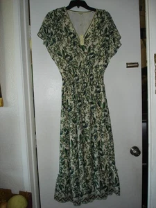 Neu mit Etikett Max Studio London langes Midi-Maxikleid Flatterärmel Blumen S 198 $ - Bild 1 von 5