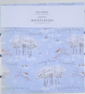 Whistlefish Wrapping Paper 2 Sheets Quality Christmas Coming Home Trees WWX311 - Picture 1 of 1