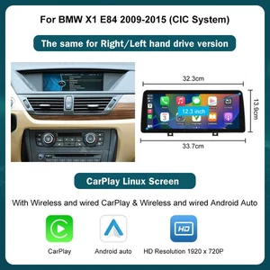 12.3" For BMW X1 E84 Wirless CarPlay Android Auto Linux Multimedia Touch Screen - Picture 1 of 14