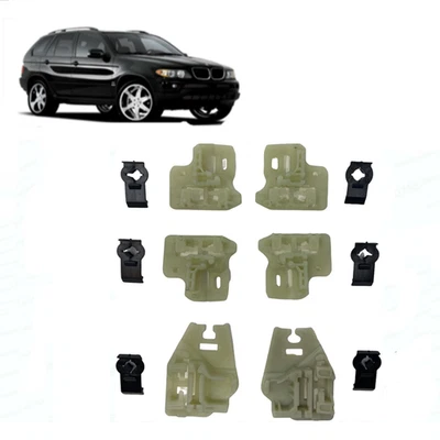BMW X5 All Window Regulator Repair Clips to Fix All Doors Kit Fits 2000-2006 - Image 1 of 4