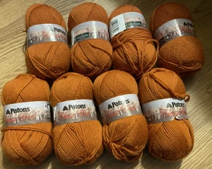 8 Patones Clásico Lana Worsted Hilo de Tejer 3.5 OZ/100g - Calabaza - Imagen 1 de 3