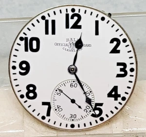 Vintage 1928 BALL 999 P Open Face Pocket Watch Movement -16 S! 21 J !RUN! - Picture 1 of 8
