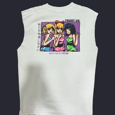 Camiseta sin mangas PowerPuff para niñas/camiseta de anime para niñas - Amigos y enemigos Foto 1 de 4