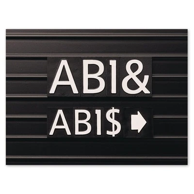 Characters for Magnetic Letter Boards, Helvetica Font, 1 Inch, 128 Characters... - Image 1 of 4