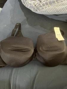 Cacique Bra 40C Lightly Lined Full Coverage Black Underwire Body Smoothing NWT - Picture 1 of 7