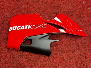DUCATI V4R  LEFT HAND BELLY PAN FAIRING LOWER GENUINE RED - Picture 1 of 1