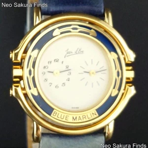 Jean D'Eve BLUE MARLIN Vintage Herren Dual Time Uhr - Bild 1 von 24