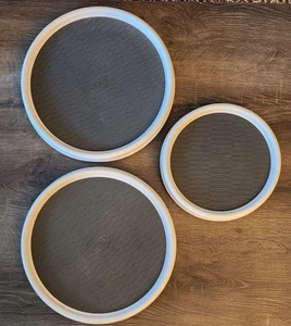3 Copco Non-Skid Lazy Susan Turntables, one 9-Inch and two 12-Inch - Picture 1 of 2