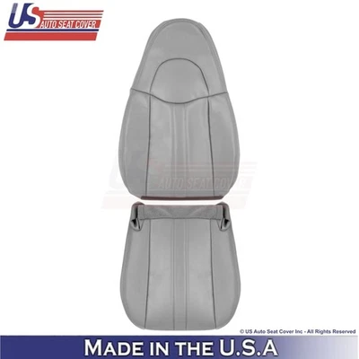 1996-2002 Capas laterais frontais de couro sintético cinza estanho para GMC Savana Van - Imagem 1 de 4