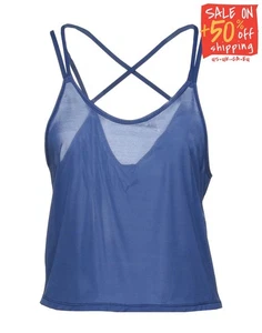 PUMA Top Size S Logo Blue Sleeveless Strappy - Picture 1 of 2