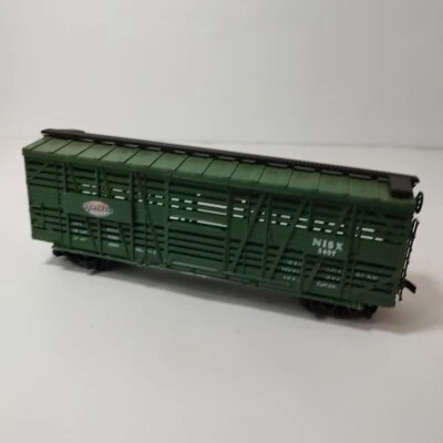 Vtg Roco HO Scale Stock/ Green Cattle Car, New York Central NISX 5407, Austria  - Image 1 of 4