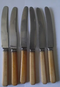 6 BUTTER KNIVES - "CRUSADE" FIRTH STAINLESS. 1930s poss. earlier. - Picture 1 of 5