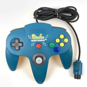 Nintendo64 NUS-005 Pikachu limited Controller Blue Tested from Japan 9092 HJ - Picture 1 of 8