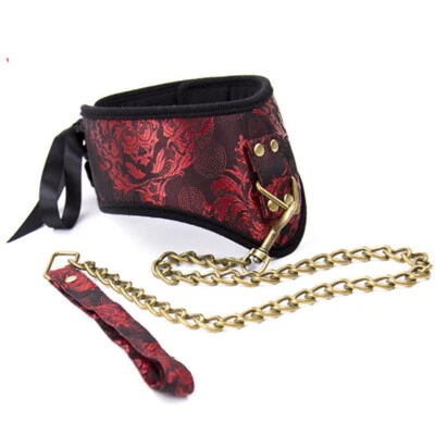 PU Leder Bondage Halsband gepolstert BDSM Slave Haltungskorsett Bondage Fetisch - Bild 1 von 4