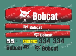 Bobcat 334 G decalcomanie adesivi kit Completo - Foto 1 di 2