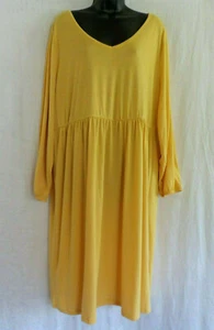 Bobbie Brooks Plus Dress Size 1XL NWT Long Sleeve V Neck Polyester Blend Stretch - Picture 1 of 24