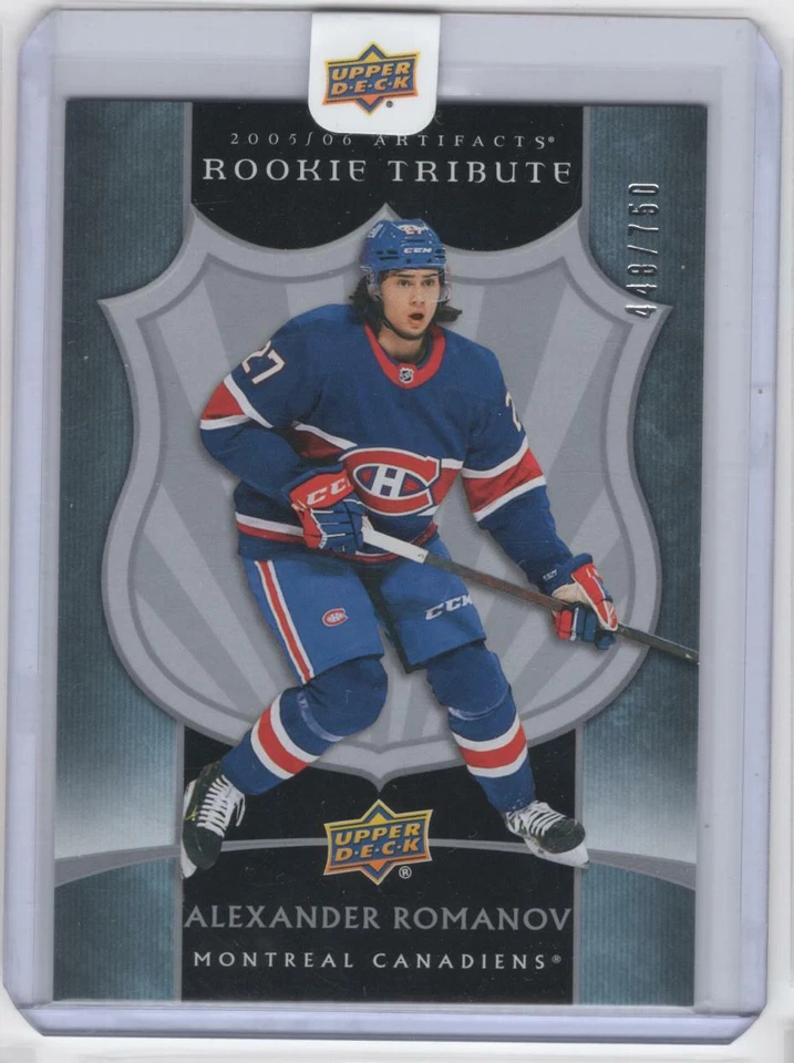 2020-21 Artifacts '05-06 Retro Rookies #4 Alexander Romanov /750 (R 1623) - Image 1 of 1
