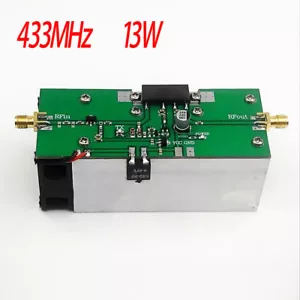 NUEVO 433MHZ 350-480MHZ 13W UHF RF Radio Amplificador de Potencia AMP DMR + Disipador Térmico - Imagen 1 de 3