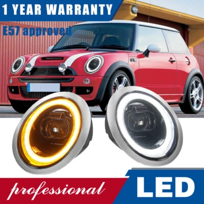 Par de faros proyectores LED para BMW Mini Cooper R50 R52 R53 2001-2007 conjunto Foto 1 de 4