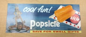 De colección y sin usar 1967 ¡Genial diversión! Letrero de exhibición publicitario de paleta de 5" x 13"  - Imagen 1 de 1