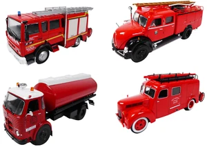 Set of 4 Fire Engines Magirus Renault Ford Pegaso 1:43 Salvat Diecast Truck LP25 - Picture 1 of 12