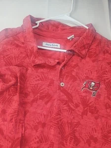 Tommy Bahamas Tampa Bay Buccaneers Herren Shirt Polo rot geblümt 4XLB Baumwolle - Bild 1 von 10