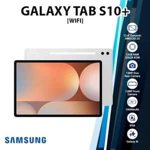 Samsung Galaxy Tab S10+ Android PC Tablet (Wi-Fi/Silver/12GB+256GB/Octa Core) - Picture 1 of 7