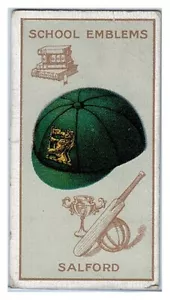 Tarjeta emblemas escolares Black Cat Cigarettes Salford #33 de 50 - Imagen 1 de 2