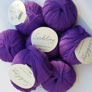 Sublime Lace Extra Fine Laceweight Merino Wool Discontinued Single Skein - Picture 1 of 4