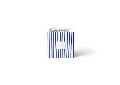 Happy Everything!™ Mini cubo de anidación mediano a rayas flacas índigo - MINI-NC-IND-M Foto 1 de 4