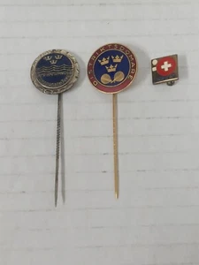 Prendedores suecos vintage 1961 Suecia pinback - Imagen 1 de 5