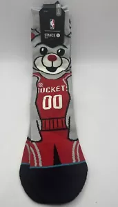 NBA Stance Men's Large 9-12 Socks Houston Rockets Clutch The Bear - Picture 1 of 4