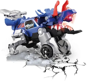 VTech Switch & Go Dinos Bash The Triceratops Dinosaur Racecar Toy Multicoloured - Picture 1 of 12