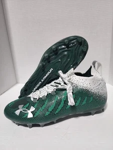 Men's Under Armour Spotlight MC ‘Green’ Football Cleats 3023959-102 Size 14 - Picture 1 of 10