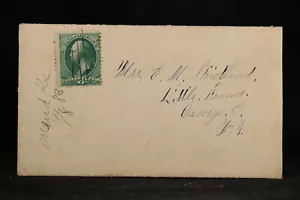 Kansas: Maud 1883 3c Banknote Cover + Letter, Ms, DPO Kingman Co - Picture 1 of 4