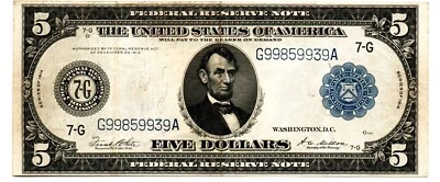 Fr. 871a 1914 Federal Reserve Note - Image 1 of 2