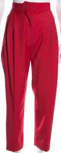 WOW! New Tags Anna October red high waist cropped pant US size 10 $430 - Picture 1 of 2