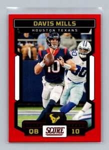 2023 Score Football #1 David Mills Red Parallel