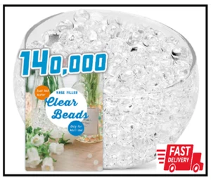 140.000 klare Wasserperlen für Vasen, Vasenfüller Wassergelperlen, zur Herstellung von Erbsen - Bild 1 von 2