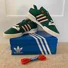 Adidas Rivalry Low University Of Miami Hurricanes Sneakers Shoes Mens Size 9 NEW