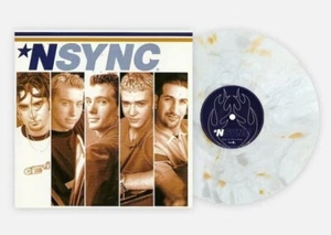 *Nsync 25th Anniversary Edition Gold & White Marble Colored Vinyl VMP Exclusive - Picture 1 of 1