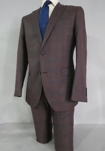 NWOT Steven land Stitched Holdings two button peak lapel full suit 46 L - Picture 1 of 21