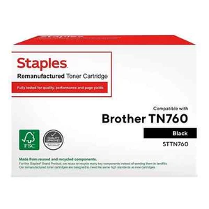 Cartuccia toner Staples nero ad alta resa ricambio per Brother - Foto 1 di 2